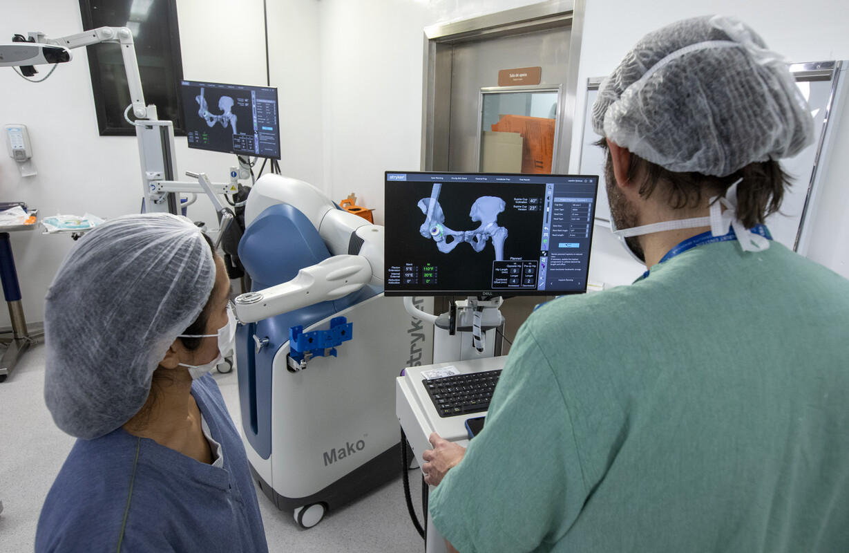 Planejamento da cirurgia com uso de informações da tomografia computadorizada